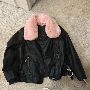 Brand new faux leather jacket